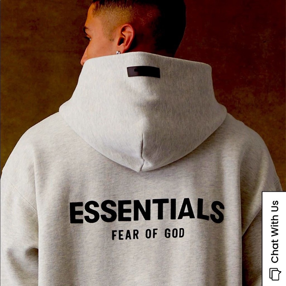 Fear of God Essentials Gray Hoodie